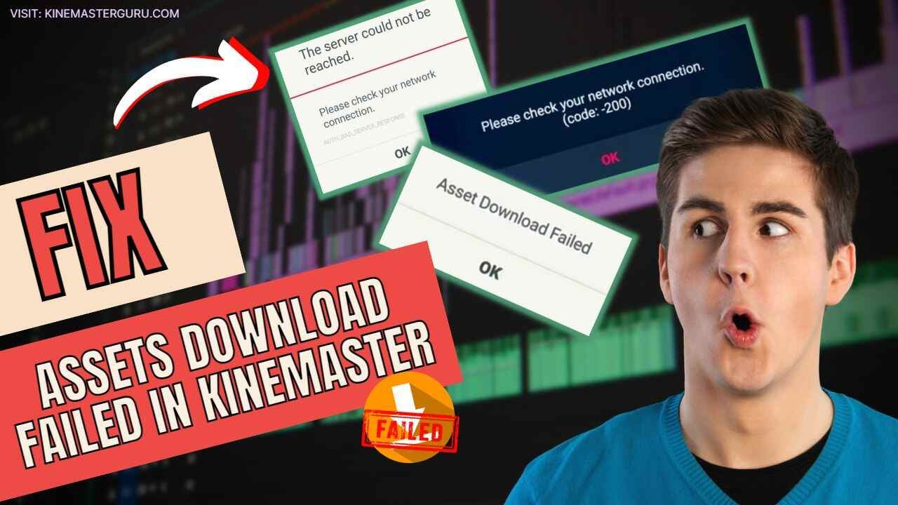How to Fix Kinemaster Asset Download Failed with and without VPN