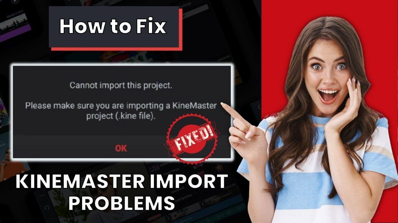 cannot import this project kinemaster