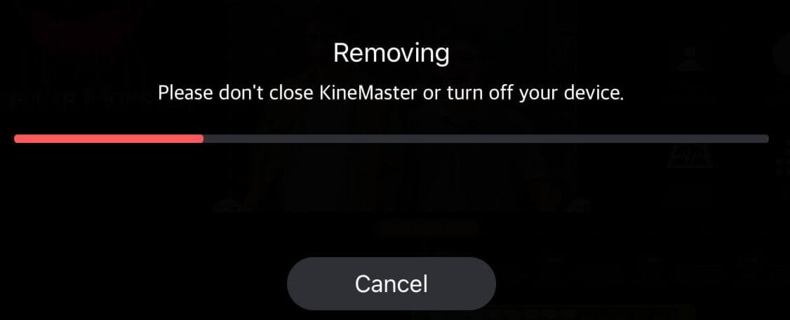 Kinemaster one-click background removal
