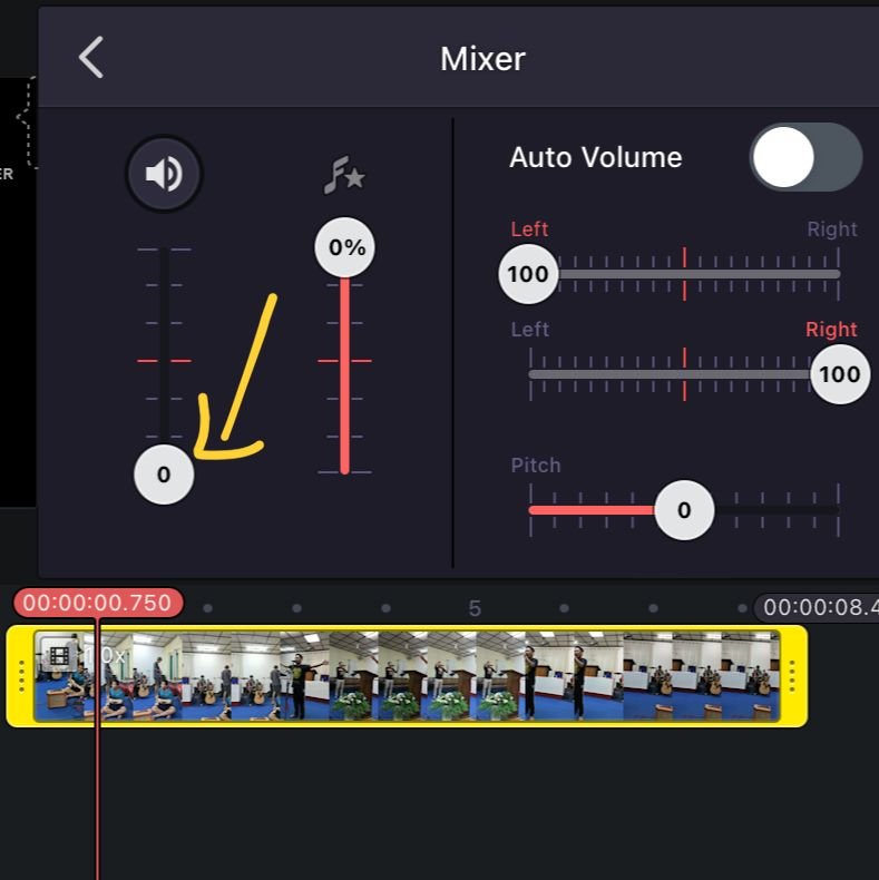 How to mute Audio from Video in Kinemaster